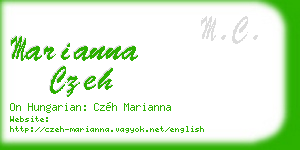 marianna czeh business card